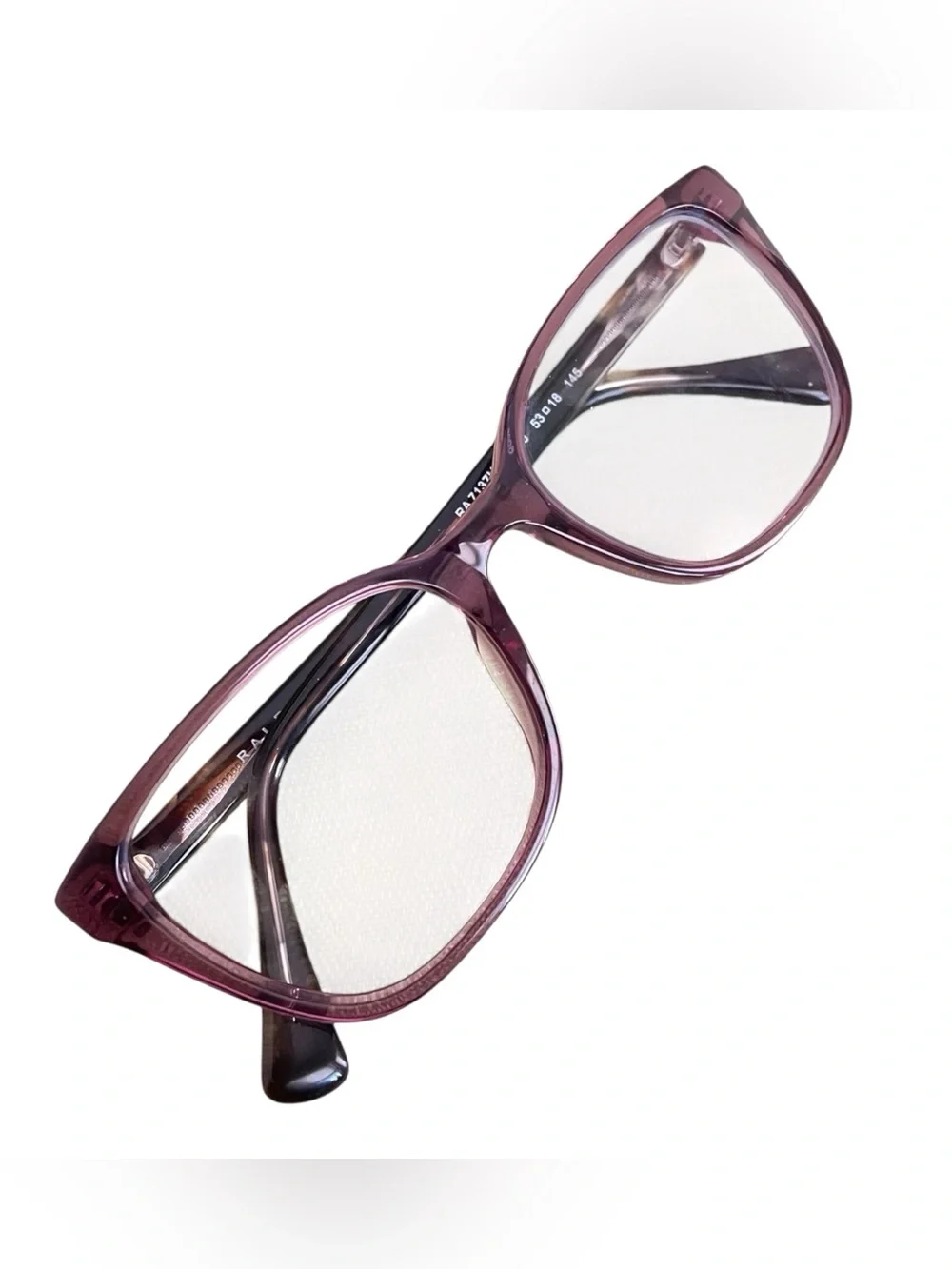 Ralph Lauren RA7137U 6008 Women's Transparent Violet 53-18-145mm Eyewear Frames